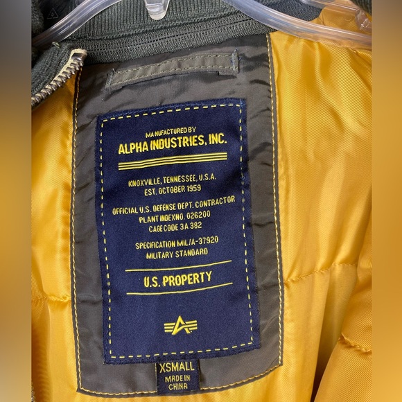 Alpha Industries Mens XS slim fit Heavy Extreme Cold Millitary Black Parka - Picture 5 of 7